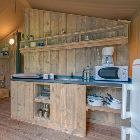 CANVAS AND WOOD TENT 6 people - Woody lodge 3Rooms without sanitary facilities