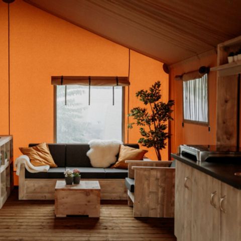 CANVAS AND WOOD TENT 7 people - Safari Lodge