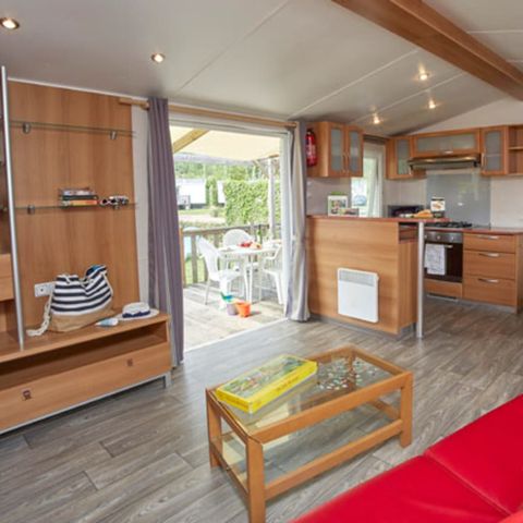 MOBILE HOME 8 people - Homair mobil homes at camping La Guyonnière Classic XL | 3 Bedrooms | 6/8 People | Raised terrace