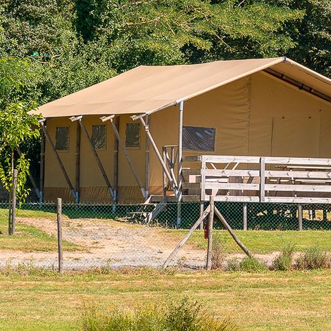 Canvas and wooden tent 6 persons - Safari Lodge, 6p Air-conditioned