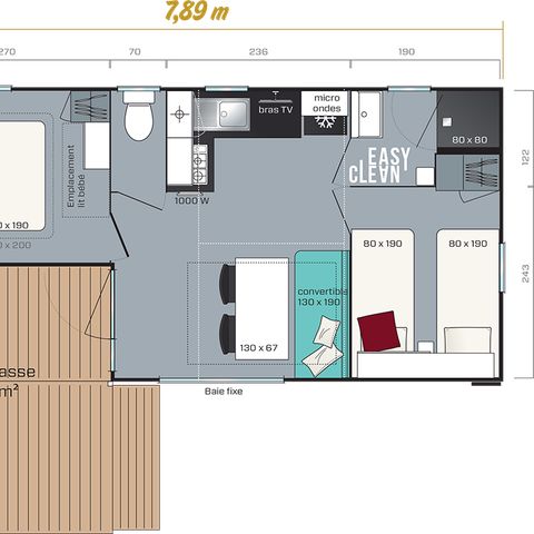 MOBILE HOME 6 people