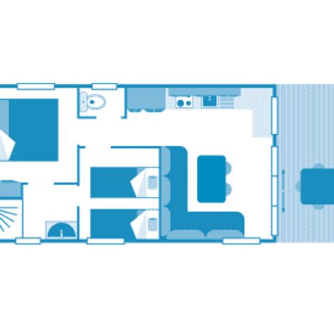 MOBILE HOME 4 people - Cottage 4p 2ch forest view ****