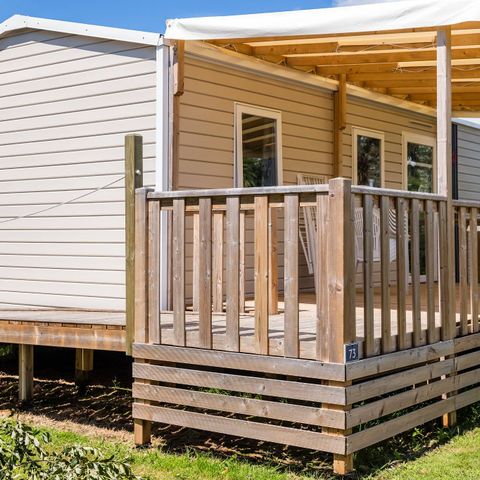 MOBILE HOME 6 people - Mobile-home | Comfort | 2 Bedrooms | 4/6 People | Elevated terrace* | 1 Bathroom | Air conditioning | TV