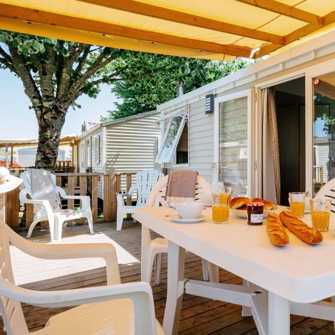 MOBILE HOME 6 people - Mobile-home | Comfort | 3 Bedrooms | 6 Pers. | Raised terrace | TV