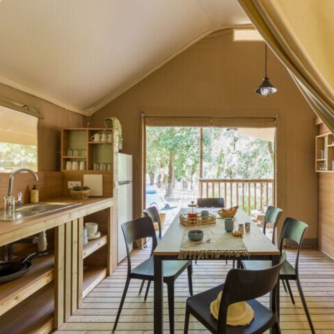 Tent 4 persons - Lodge tent 4 pers 2 Ch 1 Sdb ***