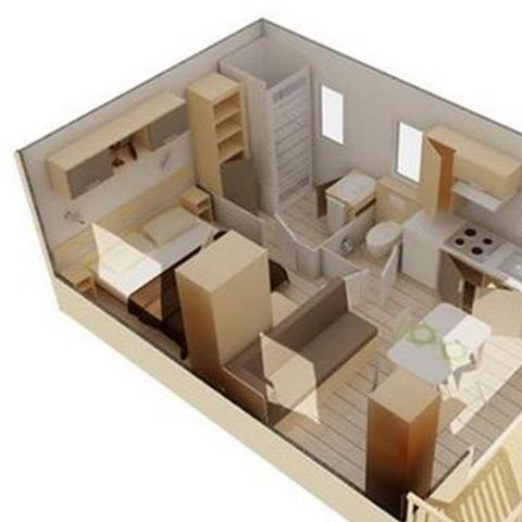 Mobile home 2 persons - 1 room Confort Corsaire