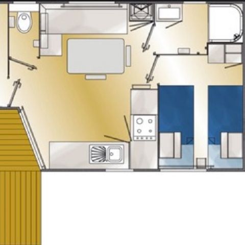Mobile home 4 persons - 2 rooms Eco Pacific