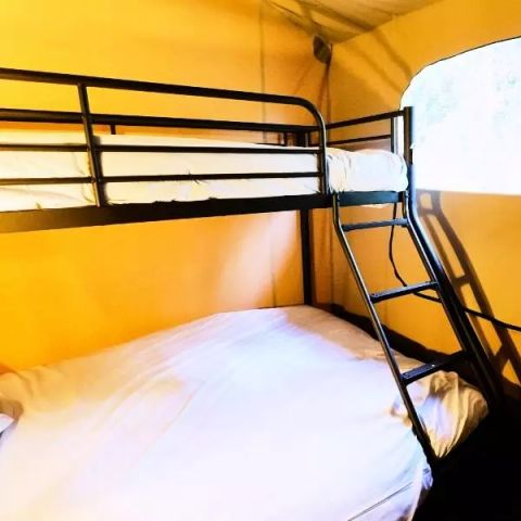 Canvas and wooden tent 5 persons - Lodge Premium Tent 3 Rooms 5 People