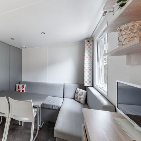 MOBILE HOME 2 people - Comfort mobile home 18.60 m² (1 bedroom) + semi-covered wooden terrace