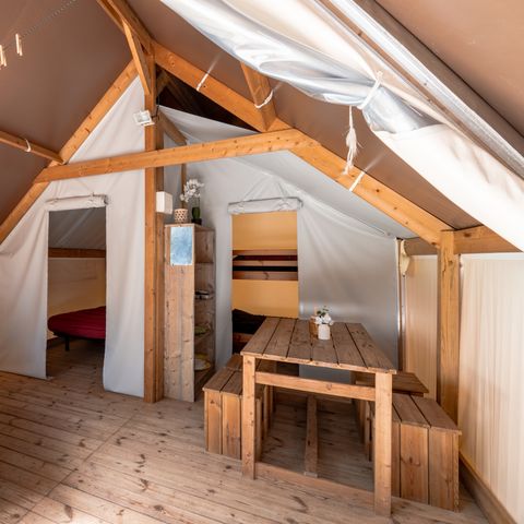 LODGE 4 people - Écolodge Confort 17m² tent (2 bedrooms) - without sanitary facilities