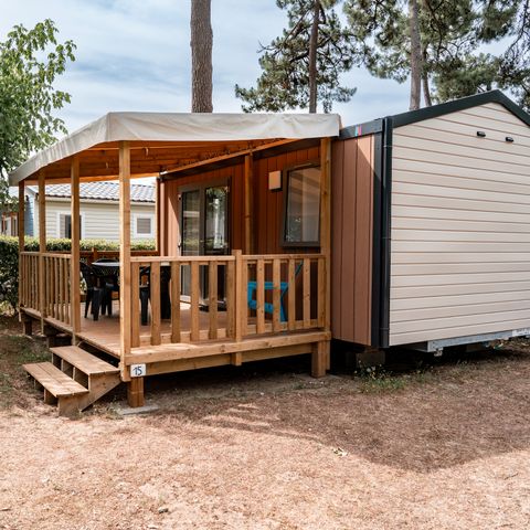 MOBILE HOME 2 people - Mobile home Premium 19m² (1 bedroom) + Dishwasher + 11m² semi-covered terrace