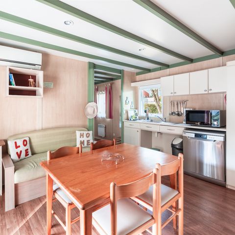 MOBILE HOME 4 people - Premium 32m² (2 bedrooms) reserved for people with reduced mobility with air conditioning