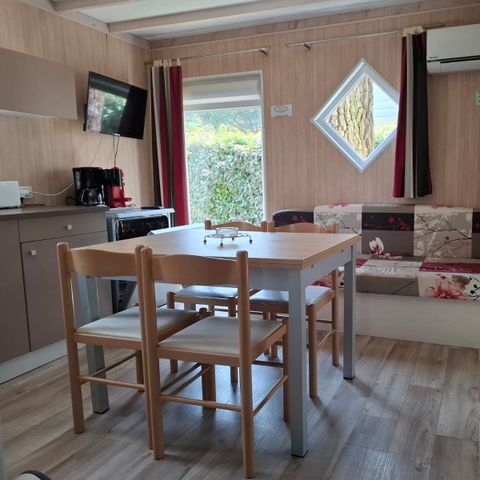 CHALET 6 people - Chalet Premium 34m² (3 bedrooms) + Air conditioning + Dishwasher + Covered terrace