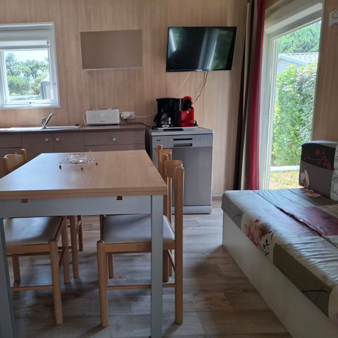 CHALET 6 people - Chalet Premium 34m² (3 bedrooms) + Air conditioning + Dishwasher + Covered terrace