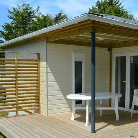 CHALET 6 people - Chalet Premium 34m² (3 bedrooms) + Air conditioning + Dishwasher + Covered terrace