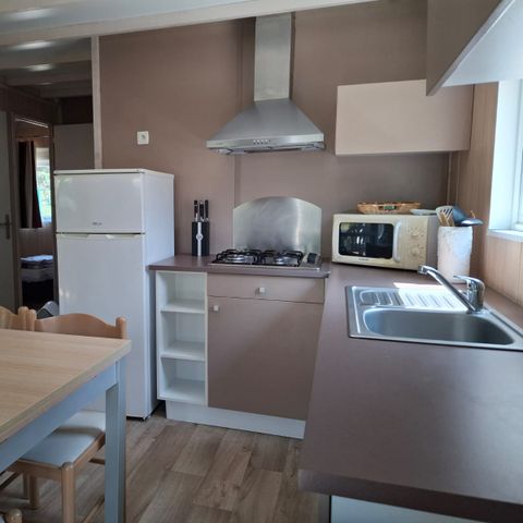 CHALET 6 people - Chalet Premium 34m² (3 bedrooms) + Air conditioning + Dishwasher + Covered terrace