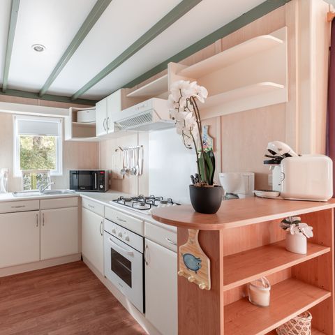 CHALET 6 people - Chalet Premium 46m² (3 bedrooms) + Air conditioning + Dishwasher + Covered terrace