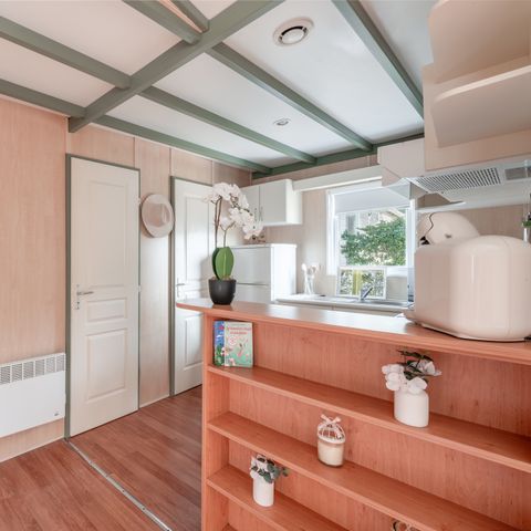 CHALET 6 people - Chalet Premium 46m² (3 bedrooms) + Air conditioning + Dishwasher + Covered terrace