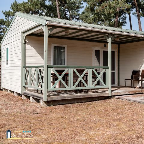 CHALET 6 people - Chalet Premium 46m² (3 bedrooms) + Air conditioning + Dishwasher + Covered terrace