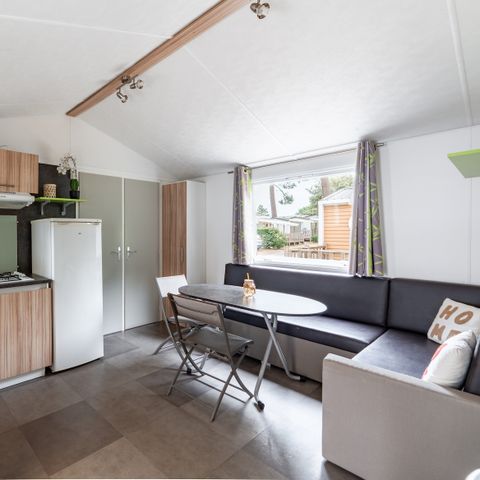 MOBILE HOME 4 people - Comfort mobile home 27.5m² (2 bedrooms) + 11m² semi-covered wooden terrace