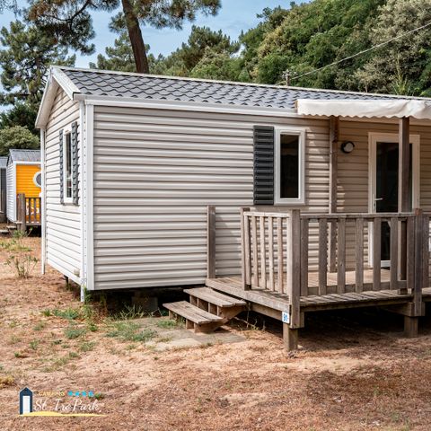 MOBILE HOME 4 people - Comfort mobile home 27.5m² (2 bedrooms) + 11m² semi-covered wooden terrace