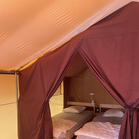 CANVAS AND WOOD TENT 4 people - wooden floor, 2 bedrooms, fitted kitchen, terrace