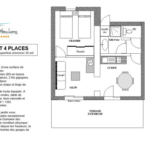 House 4 persons - PAVILION TV TERRACE
