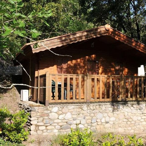 Chalet 2 persons - Wood with terrace - Air conditioning +TV 20m2