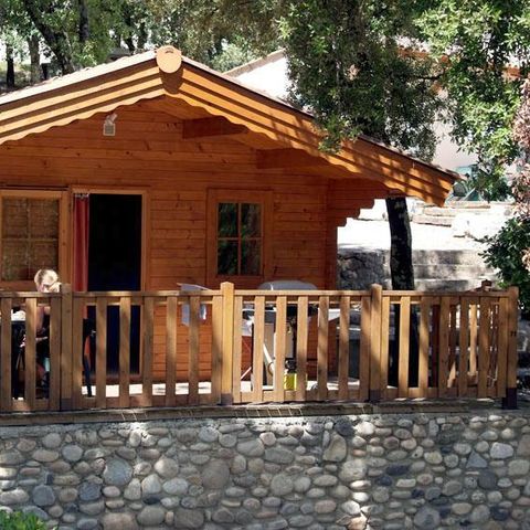 Chalet 2 persons - Wood with terrace - Air conditioning +TV 20m2