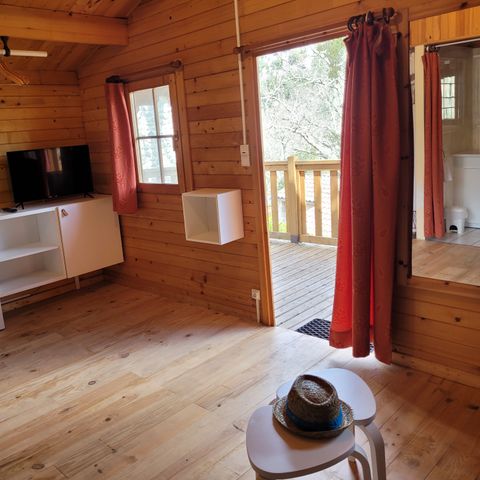 Chalet 2 persons - Wood with terrace - Air conditioning +TV 20m2