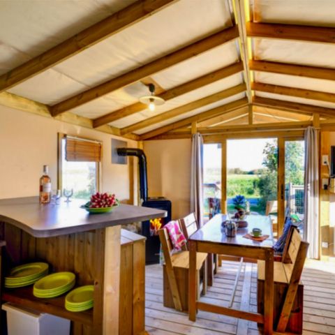 CANVAS AND WOOD TENT 4 people - LODGE PREMIUM SWEET