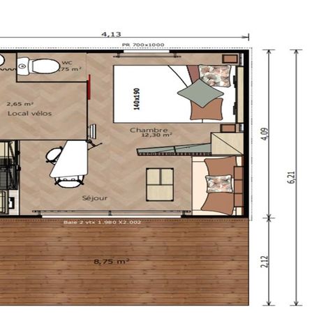 CHALET 2 people - Chalet 16 m² Confort +
