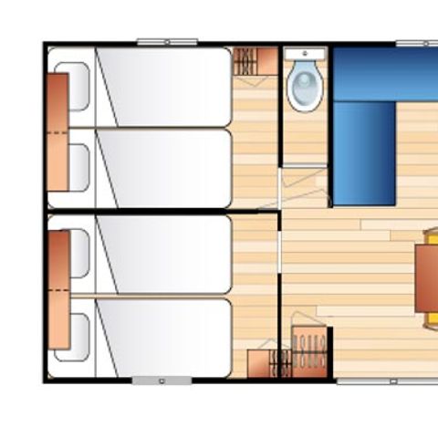 MOBILE HOME 6 people - COTTAGE PRESTIGE EVASION