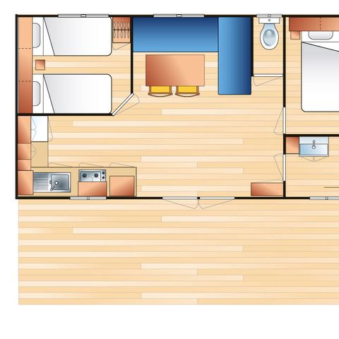 MOBILE HOME 4 people - SUNELIA CONFORT ESPRIT SUD