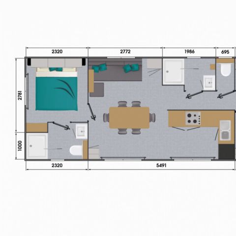 MOBILE HOME 6 people - SUNELIA PRESTIGE ALIZES