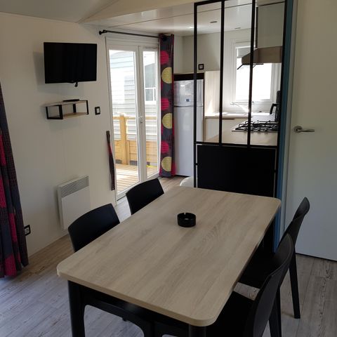 MOBILE HOME 5 people - Mobile home Premium 32 m² 2 bedrooms + terrace 12m² semi-covered (9m²) + TV + air conditioning 4/5 pers