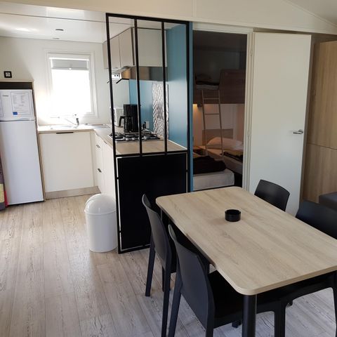 MOBILE HOME 5 people - Mobile home Premium 32 m² 2 bedrooms + terrace 12m² semi-covered (9m²) + TV + air conditioning 4/5 pers