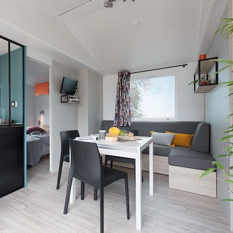 MOBILE HOME 5 people - Mobile home Premium 32 m² 2 bedrooms + terrace 12m² semi-covered (9m²) + TV + air conditioning 4/5 pers