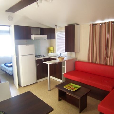 MOBILE HOME 5 people - Mobile home Comfort 32 m² 2 bedrooms + terrace 12m² semi-covered (9m²) + TV 4/5 pers