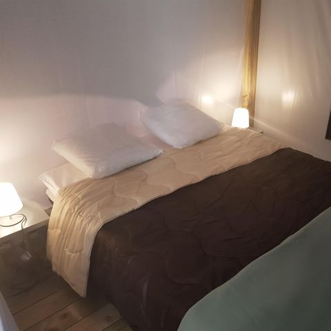 CANVAS AND WOOD TENT 5 people - Lodge Confort 25m² 2 bedrooms + terrace 12m² 4/5 pers