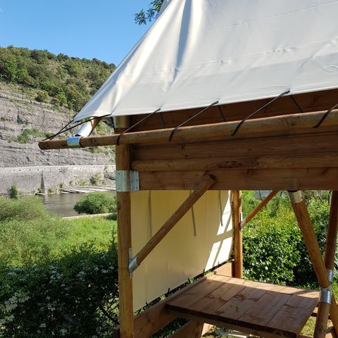 CANVAS AND WOOD TENT 2 people - Bivouac Comfort Tent 6m² 1 bedroom 1/2 pers