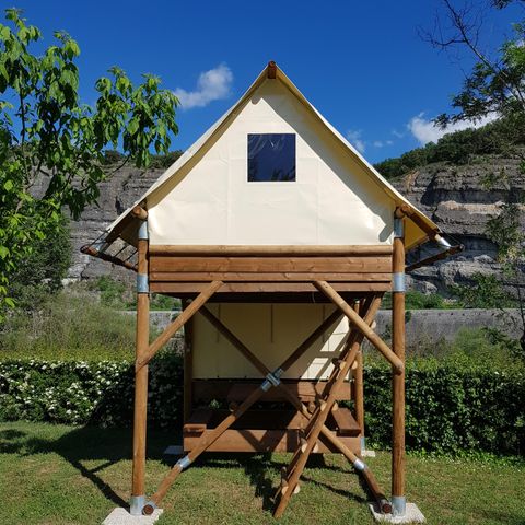 CANVAS AND WOOD TENT 2 people - Bivouac Comfort Tent 6m² 1 bedroom 1/2 pers