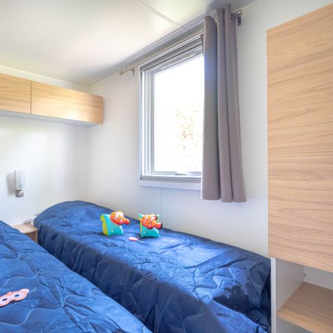 MOBILE HOME 4 people - Mobile home Premium 27 m² 2 bedrooms + covered terrace 9m² + TV + Air conditioning + River view 4 pers