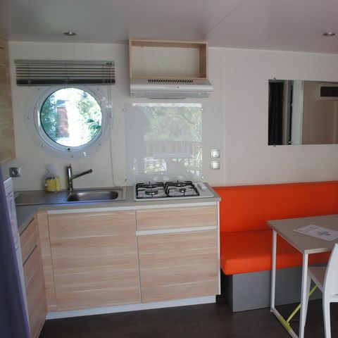 MOBILE HOME 4 people - Mobile home Premium 32m² 2 bedrooms + 2 bathrooms + covered terrace 9m² + TV + Air conditioning 4 pers