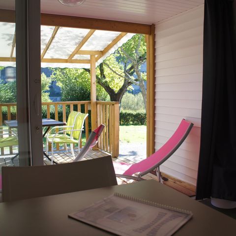 MOBILE HOME 4 people - Mobile home Premium 32m² 2 bedrooms + 2 bathrooms + covered terrace 9m² + TV + Air conditioning 4 pers