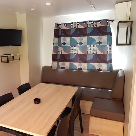 MOBILE HOME 7 people - Mobile home Luxe 32m² 3 bedrooms + terrace 12m² semi-covered (9m²) + TV + Air conditioning 6/7 pers