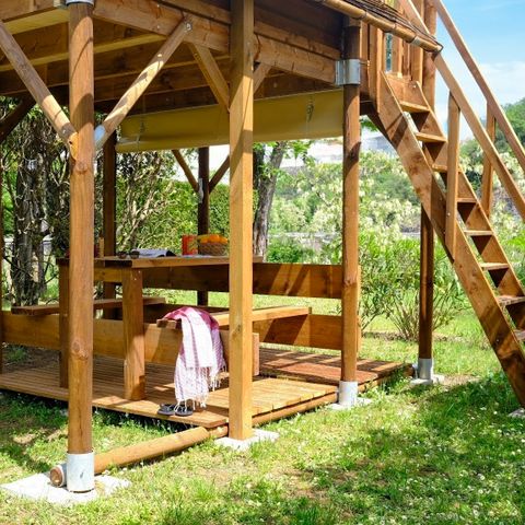 UNUSUAL ACCOMMODATION 2 people - Bivouac+ tent 6m² 1 bedroom terrace and fridge 2 people