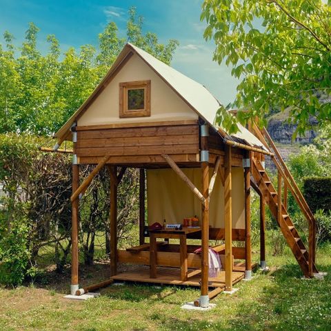 UNUSUAL ACCOMMODATION 2 people - Bivouac+ tent 6m² 1 bedroom terrace and fridge 2 people