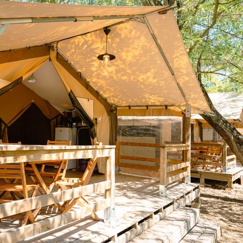Canvas and wooden tent 5 persons - Tent Lodge Victoria 2ch