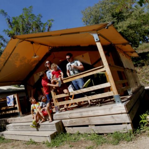 Canvas and wooden tent 5 persons - Tent Lodge Victoria 2ch